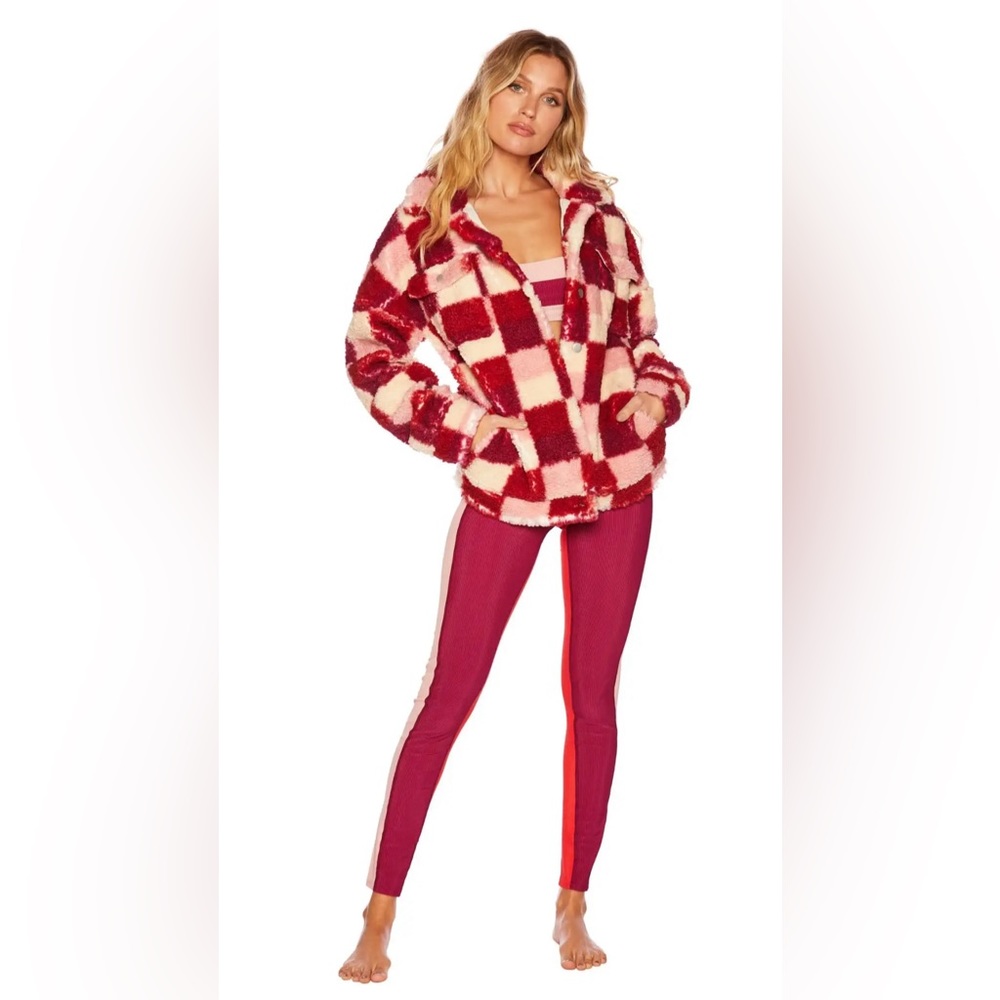 Beach Riot Laurie Fleece Jacket Shacket New - Picture 2 of 9